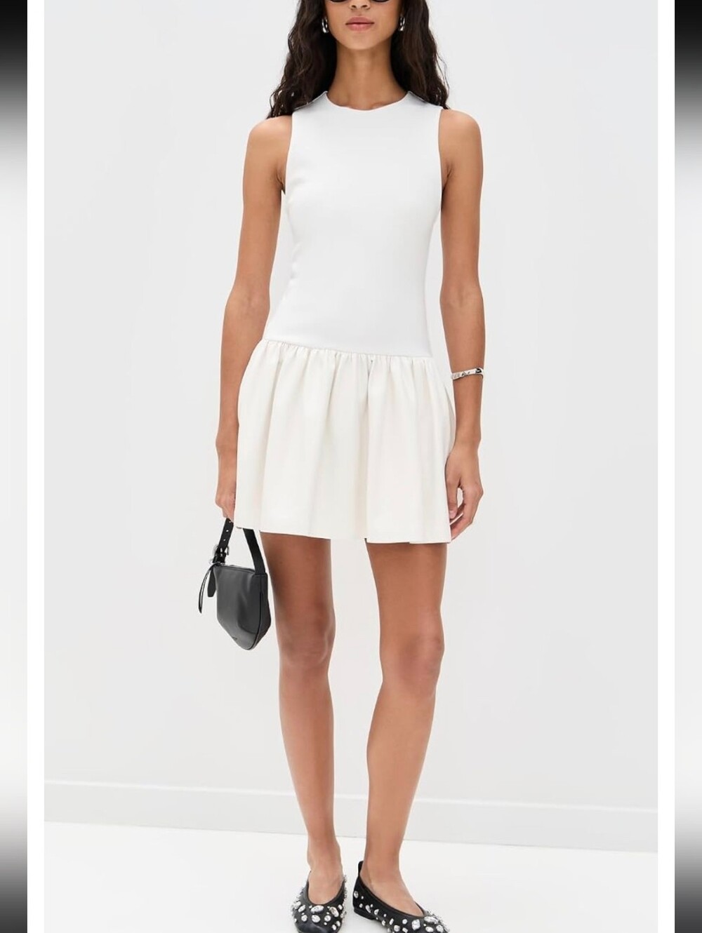 Alice And Olivia Mini Dress Drop Waist Vegan Combo 6 NWT